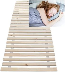 Wolkenland Premium Rollrost Rolllattenrost für Ihr Bett – Lattenrost – stabile 2 cm Dicke Holzlatten bis 400 kg belastbar – 4 Größen zur Wahl – für erholsamen Schlaf (90 x 200 cm 23 Latten)