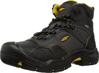 Keen Utility Men's Logandale 6" Steel Toe Waterproof Work Boot Raven/Black