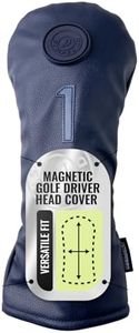 Golf Magnetic Driver Head Cover - Ultra-Strength Neodymium Magnet - Magnetically Attach Driver Covers for Golf Clubs - Protective Driver Head Covers for Golf Clubs (Blue)