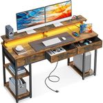 ODK Computer Desk with Fabric Drawe