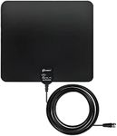 Chaowei Indoor TV Antenna, 40 Miles Range, 16.5FT Long Coaxial Cable-Multi-Directional Leaf Depol Antenna for Smart TV 4K 1080p TV Receiving VHF UHF Freeview Channels