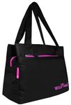 WILD MODA Women's Shoulder Bag, Set of 1 (Black & Pink)