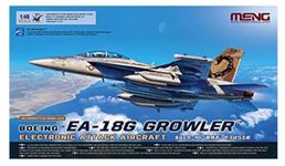 Meng Model MNGLS-014 1:48-Boeing EA-18 G Growler Attack Aircraft Scale Model kit, Unpainted