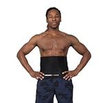 GoZone Waist Trimmer Belt - Adjustable Comfortable Fit - Made from Soft Neoprene - Premium and Durable Velcro Closure - Improving Core Strength and Stability - For Men and Women - Black