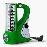 Pick Ur Needs Rechargeable Emergency 2 In1 Home LED Torch Lantern Lamp Light with 24 SMD Light Torch (Green)