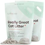 tuft + paw Cat Litter, Low Tracking Tofu, Clumping, Flushable, Odor Control, Dust-Free, Unscented - 9.5lbs x 2Bags