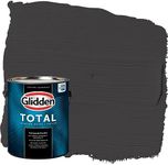 Glidden Total Interior Wall Paint & Primer All-in-One, Black Magic/Black, Flat, 1 Gallon