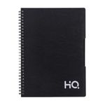 Navneet Youva | Single Subject Wiro Binding Office Spiral Notebook for Personal and Office Use | B5 Size - 25 cm x 17 cm | Black | 160 Pages