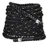 Sporteq Power Battle Rope Heavy Exercises Battling Gym Ropes For Home & Gym Strength Conditioning Workout (12, 38)