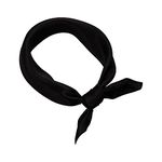 RIIQIICHY 100% Mulberry Silk Scarf for Women Black Hair Bandana Head Scarves Neck Scarf Square Scarf 21 x 21 inches