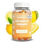 Vitammies Vegan Vitamin D3 Gummies 4000 IU | High Strength Vitamin D Chewable Gummies | 4 Month Supply | Vegetarian | Gluten-Free | Non-GMO | 120 Count | Lemon Flavour | Vitamin D Gummies for Adults