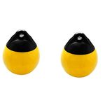 Ronlok 2X Duty PVC Boat Ball Round Anchor Buoy Dock Bumper Ball Inflatable Protection Mooring Buoy Yellow