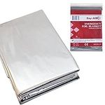 10x Premium Foil Survival Blanket, Reflective & Thermal Safety, Emergency First Aid