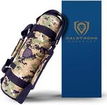 DALSTRONG - Ballistic Series Knife Roll - Premium Ballistic Nylon & Top Grain Leather Roll Bag - 22 Knife Slots - Interior and Rear Zippered Pockets - Blade Travel Storage/Case (Digital Camouflage)