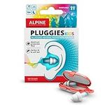 Alpine Pluggies Kids Ear Plugs for Small Ear Canals – Noise Cancelling Earplugs for Kids Age 5-12 Multifunctional Hearing Protection for Flying and Swimming - Hypoallergenic Reusable Filter Earplugs