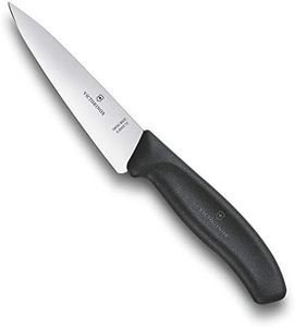 Victorinox Swiss Classic, Carving Knife, Extra Sharp Blade, Straight Edge, 12 cm, Stainless Steel, Black