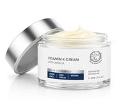Vitamin K Cream- Moisturizing Bruise Healing Formula. Dark Spot Corrector for Bruising, Spider Veins & Broken Capillaries. Reduces Under Eye Dark Circles, Fine Lines, Puffiness, & Wrinkles