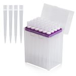 HUWAZINE lab Pipette tip 10ML, Universal, Autoclavable, with Filter, Clear, 24 Tips per Rack (T10ML-RSF-24)