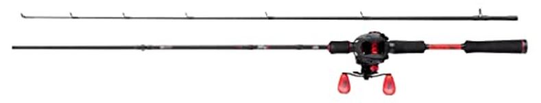 Abu Garcia MAX X Casting Combo 1.98m |10-30g, Fishing Rod and Reel Combo, Baitcast Combos, Predator Fishing,Pike/Perch/Zander, Unisex, Black/Red