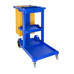 Jantex Janitorial Trolley 113X50X98mm Cleaning Storage Restaurant