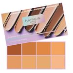 Pimby Concealer Palette,Evanesce Soft Matte Cream Concealer 8 Shade Fade Palette,Moisturizing&Waterproof Foundation Palette for Powerful Coverage,Creamy&Non-Irritating,Convenient to Carry(Medium)