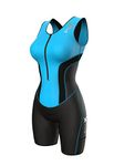 Sparx Women Triathlon Suit Tri Short Racing Cycling Swim Run (Medium, Aqua), Aqua, Medium