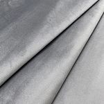 Regents Lux Soft Touch Plain Velvet Fire Retardant Plush Low Velour Cushion Sofa Upholstery Fabric Sold by the Metre - Slate Grey - 2 Metres