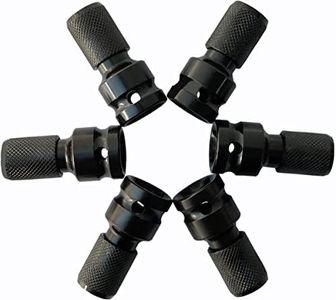 6PCS 1/2 inch Square Drive to 1/4 inch Hex Female Socket Adapter Converter Chuck Adapter for Impact Air and Electric Wrench