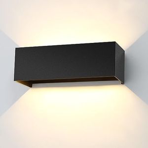 LEDMO 30W Applique da Parete Interni Angolo Regolabile del Fascio su e giù Lampada da Parete 3000K Bianco caldo IP65 Impermeabile Applique Esterno