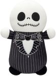 Squishmallows Original Disney 10-Inch Jack Skellington HugMees - Medium-Sized Ultrasoft Official Jazwares Plush