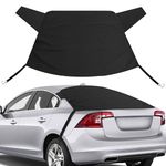 EcoNour Rear Window Snow Cover | All Weather Back Window Frost Cover Offers Complete Protection from Snow, Ice & Other Winter Debris | Winter Car Accessories That Fits Most Sedans, SUVs & Vans