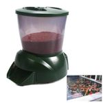 xixibuy Automatic Fish Feeder for Pond, Pond Feeder, Automatic koi Fish Feeder for Pond Outdoor, Fish Feeder Automatic Dispenser for a Vacation Away and Prevent Sunstroke(4.5L-Battery Powered)