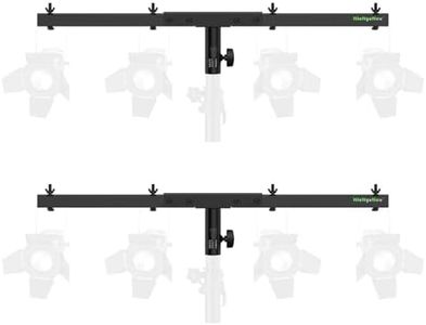 NiuNyuNeu DJ Lighting Bar T-Bar Lighting Extension Cross Bar Mount for Tripod Speaker Stand DJ Lighting Tripod Mount, Set of 2