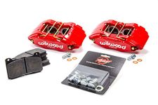 Wilwood 140-13029-R Brake Caliper and Pad Kit, Red, Front