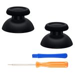 eXtremeRate Black Replacement Thumbsticks for ps5 Controller, for ps5 Controller Analog Stick, Custom Joystick for ps4 All Model Controller