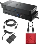 Dell WD22TB4 Thunderbolt 4 Dock 40Gbps USB-C/USB A - 1 Year Warranty Dell Docking Station Dual Monitor with 180, HDMI, DisplayPort Cable - Supports 4K Displays & Upto 3 Monitor