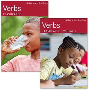 Verb Flash Cards Volume 1 and 2 | 80 Action Language Builder Picture Cards | ESL Teaching Materials for Adults | Picture Cards for Speech Therapy and Home Schooling | Vocabulary Builder