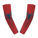 SNOWIE SOFT® UV Protection Arm Sleeves for Kids UPF 50+ Protective Summer Hand Sleeves for Kids, Breathable Cool Spider Man Hand Cover Arm Sleeves for Boys Toddler for Outdoor Sports (1 Pair)