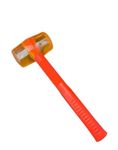 Rubber Mallet Hammer Non-Marring Shock Absorbing for Jewellery Making, Watchmaking, Beading, Carpentry, Leather Crafting, Soft Round Head for Tiles and Other Metal Work,Goldsmith, Silversmith (Red)