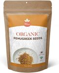 SPICY ORGANIC Fenugreek Seeds - Freshly Packed Methi Seeds - Best Use for Hair & Cooking - 100% Pure USDA Organic - 16 OZ