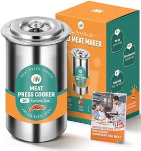 Newhai Ham Maker Meat Press Tool for Making Ham Meat Deli Meat Maker Homemade Lunch Meat Maker with Thermometer Stainless Steel