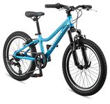 Schwinn High Timber AL Mountain Bike for Youth Boys Girls, 20-Inch Wheels, 7-Speeds, Front Suspension, Aluminum Frame and Alloy Linear Pull Brakes, Teal