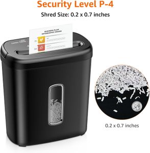 Amazon Basics 8-Sheet Paper Shredder – Cross-Cut for Home or Office