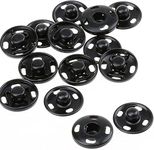 Dreamlover 10mm Black Snap Button Fastener Sew on Snap Buttons Press Button for Sewing Clothing Art and Crafts Spring Press Studs Popper Button Rust Proof (Pack of 120 Snap Buttons)