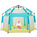 Bend River Portable Baby Beach Tent, Baby Playpen with Canopy, Toddler Play Yard Indoor and Outdoor, Foldable Mosquito Net for Infant