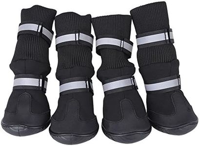 Protective Dog Shoes, Waterproof Dog Boots Non-Slip Dog Shoes with Reflective Strap Dog Boots for Large Dogs(XL-turista extranjero)