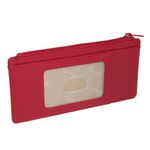 Buxton Women's Thin Card Holder, Dark Red, One Size