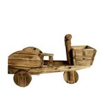 bkr Wooden Wheel Barrow Pot 50cm x 20cm LG0670