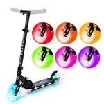 Aero C2 Wheel Kick Scooter for Kids Ages 5-7 or 5-8 or 6-10 or 6-12 with Dynamic Lights, Scooters for Boys and Girls 6 Years and up, with Light up Wheels and Deck