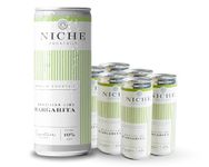 NICHE Cocktails, Lime Margarita Premixed & Ready To Drink, Premium Margarita Cocktail in a Can, 6x250ml Cocktail Cans, 10% ABV - Tequila, Lime & Salt - Refreshing Premium Canned Cocktail